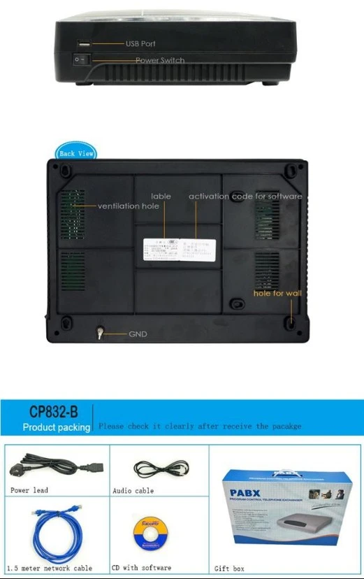 Tổng đài PABX Excelltel CP832-B (4CO - 16 Exit) - Maitel