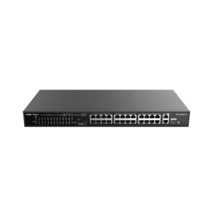 RG-ES126S-P V2, 24 cổng 10/100 Mbps với công tắc PoE 2 cổng Gigabit