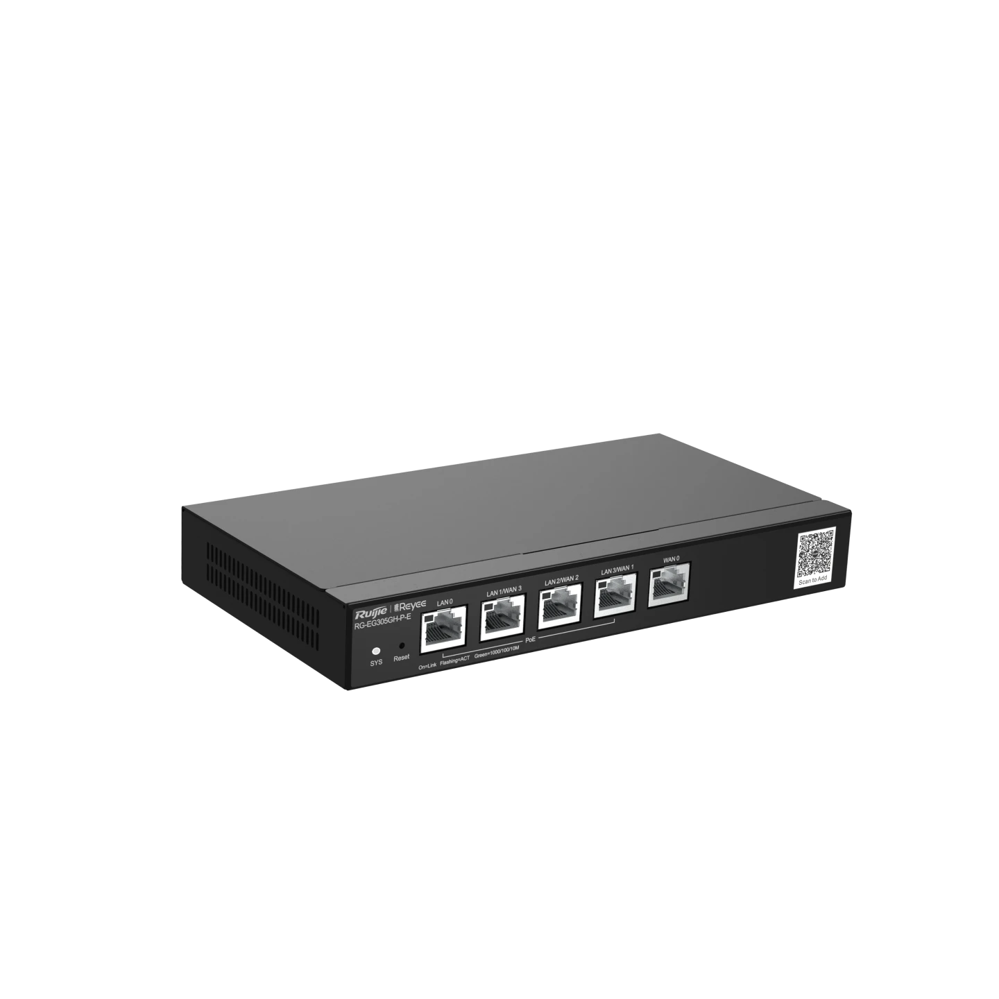RG-EG305GH-PE, Bộ định tuyến PoE văn phòng được quản lý trên nền tảng đám mây hiệu suất cao 5 cổng Reyee