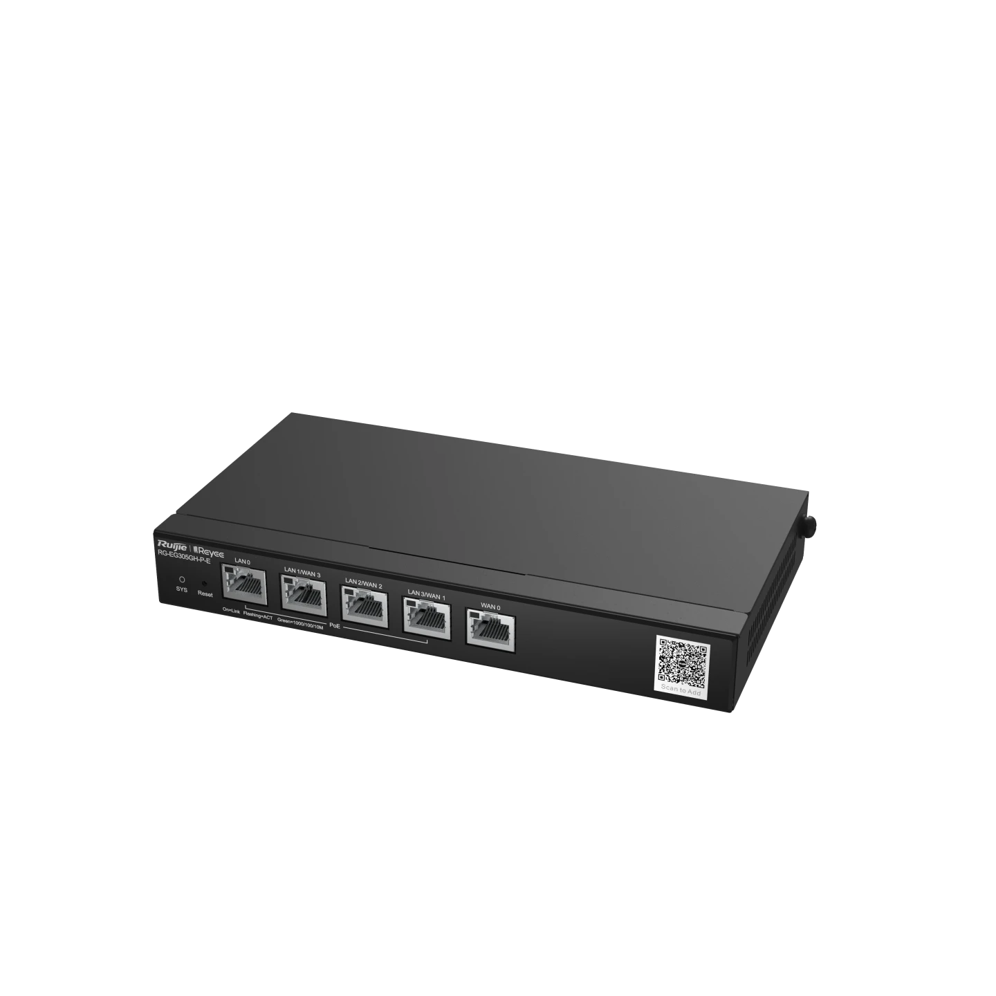 RG-EG305GH-PE, Bộ định tuyến PoE văn phòng được quản lý trên nền tảng đám mây hiệu suất cao 5 cổng Reyee