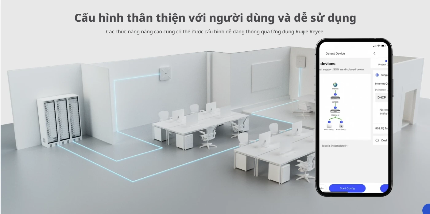RG-EG209GS Reyee | Bộ định tuyến SFP được quản lý trên nền tảng đám mây Gigabit