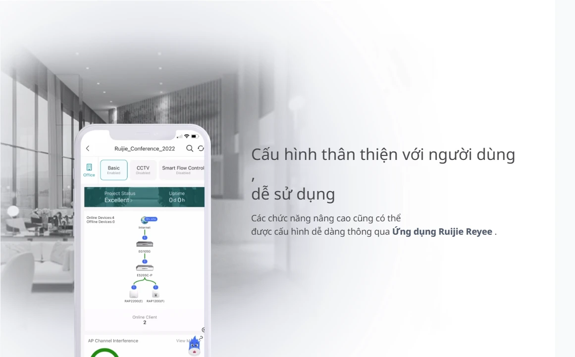 RG-EG210G-E Reyee | Bộ định tuyến được quản lý đám mây 10 cổng Gigabit