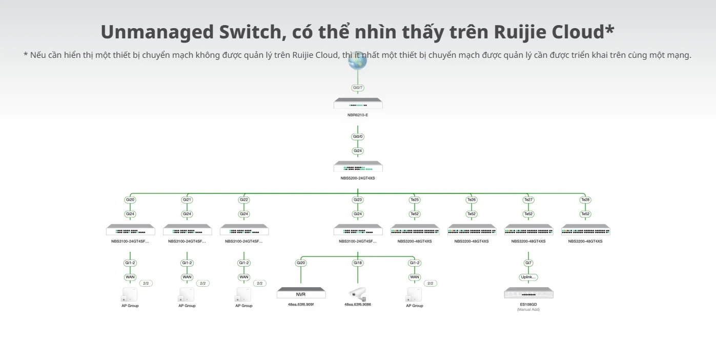 RG-ES124GD, Bộ chuyển mạch không được quản lý 24 cổng 10/100/1000Mbps