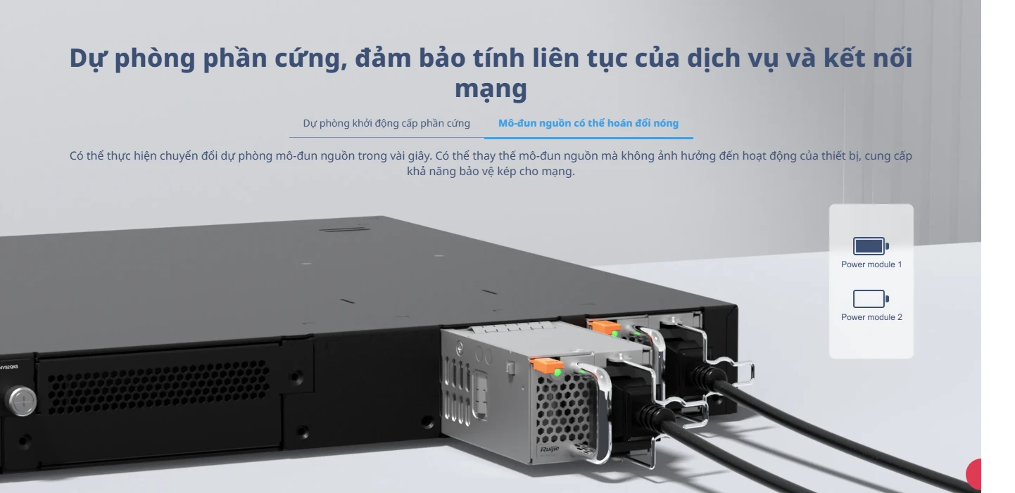 RG-S5760C-24SFP/8GT8XS-X, Bộ chuyển mạch lõi hoặc tổng hợp lớp 3 24 cổng (có tám cổng kết hợp), đường lên 8 cổng 10GE