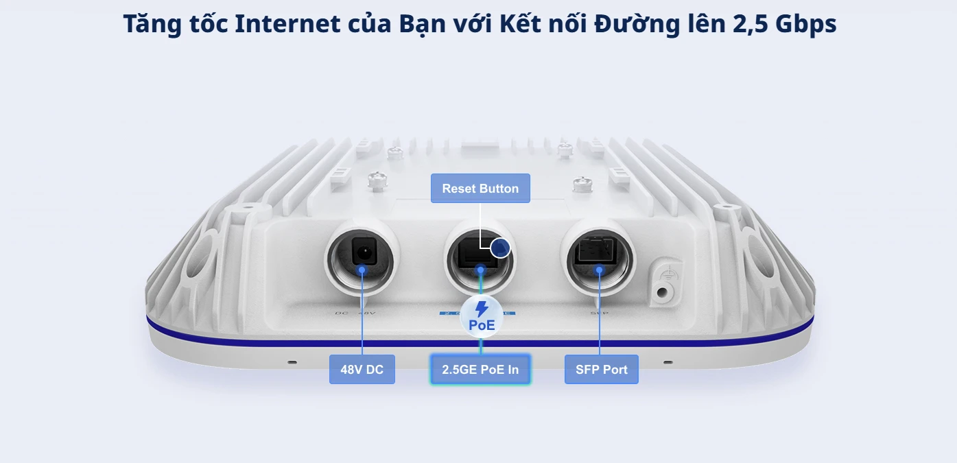 RG-RAP6260(H), Thiết bị Access point lắp đặt ngoài trời Wifi 6 gắn trần/ tường