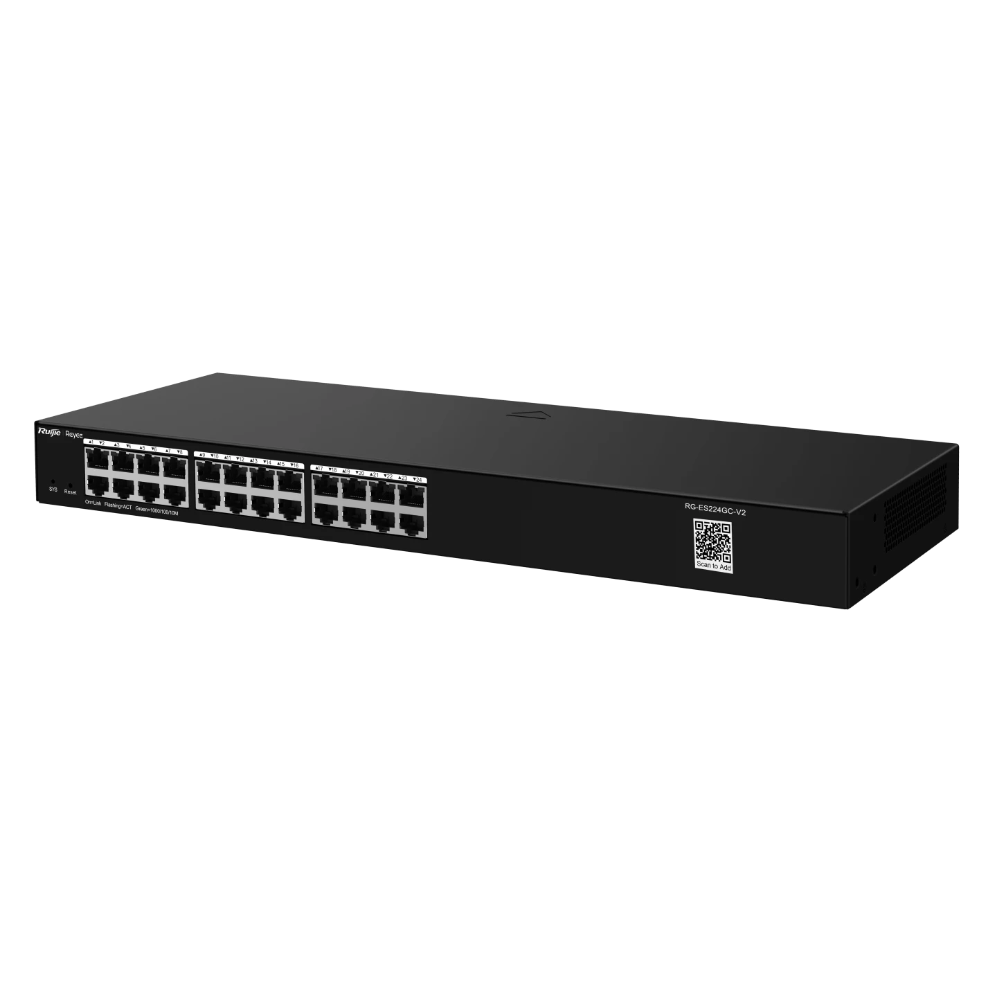 RG-ES224GC-V2, Bộ chuyển mạch không PoE được quản lý trên nền tảng đám mây thông minh Gigabit 24 cổng