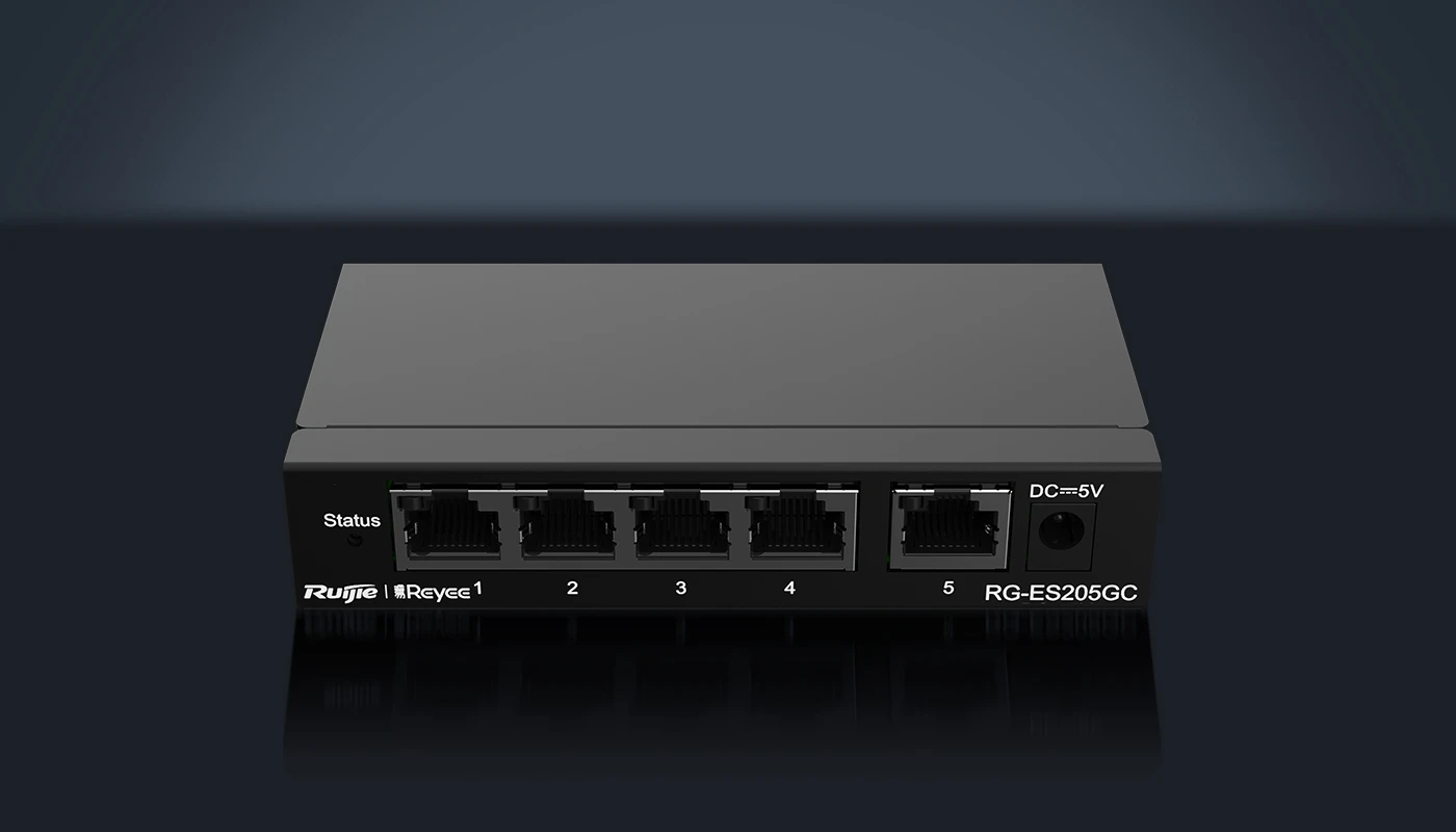 RG-ES205GC, Bộ chuyển mạch không PoE được quản lý bằng đám mây thông minh Gigabit 5 cổng