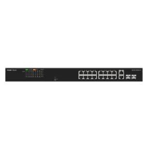 RG-ES118FGS-LP, 16 cổng 10/100 Mbps với công tắc PoE không được quản lý 2 cổng Gigabit