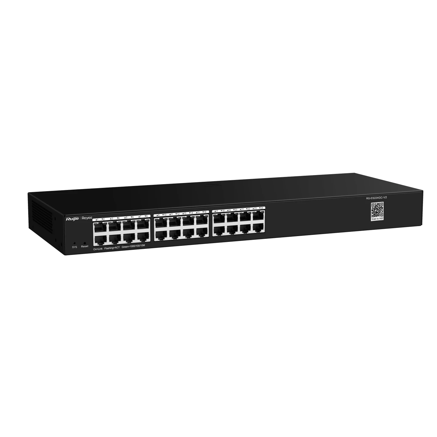 RG-ES224GC-V2, Bộ chuyển mạch không PoE được quản lý trên nền tảng đám mây thông minh Gigabit 24 cổng
