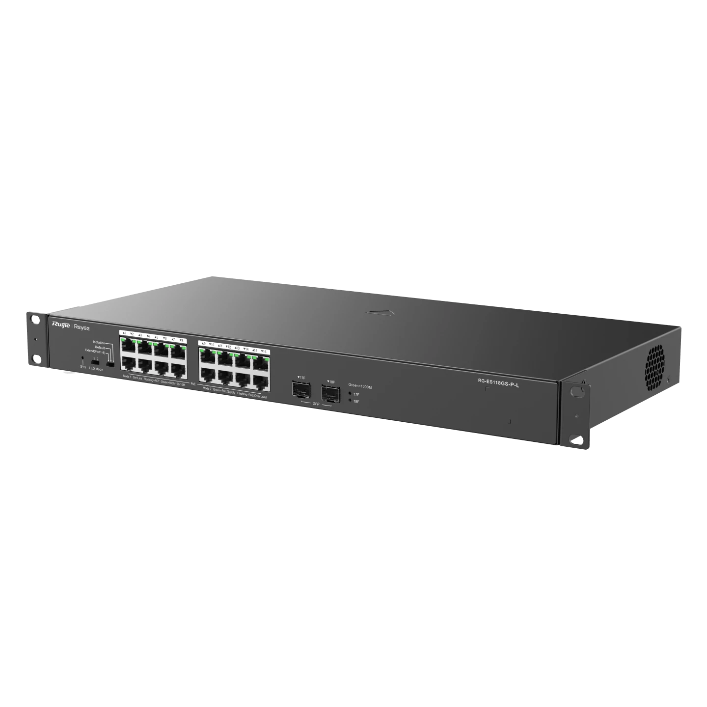 RG-ES118GS-PL, Công tắc PoE không được quản lý 18 cổng 10/100/1000 Mbps